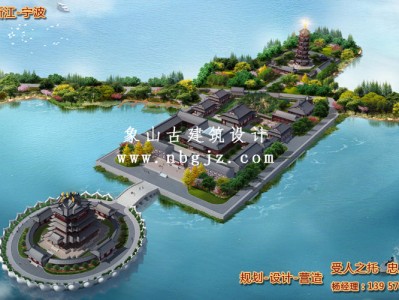 泗县寺庙建筑整体规划设计
