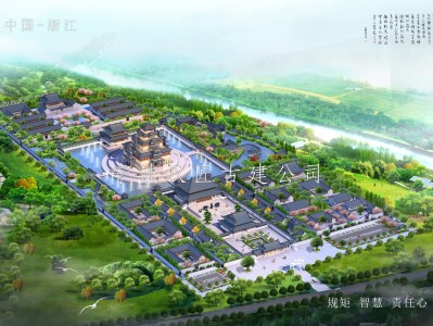 泗县古建筑工程施工方案总体规划图