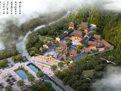 泗县资教寺总体建筑规划方案图