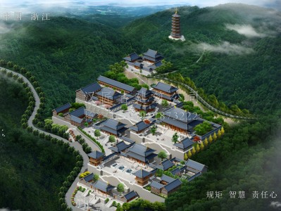 泗县龙王寺古建规划设计布局图